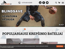 Tablet Screenshot of krepsininkas.net